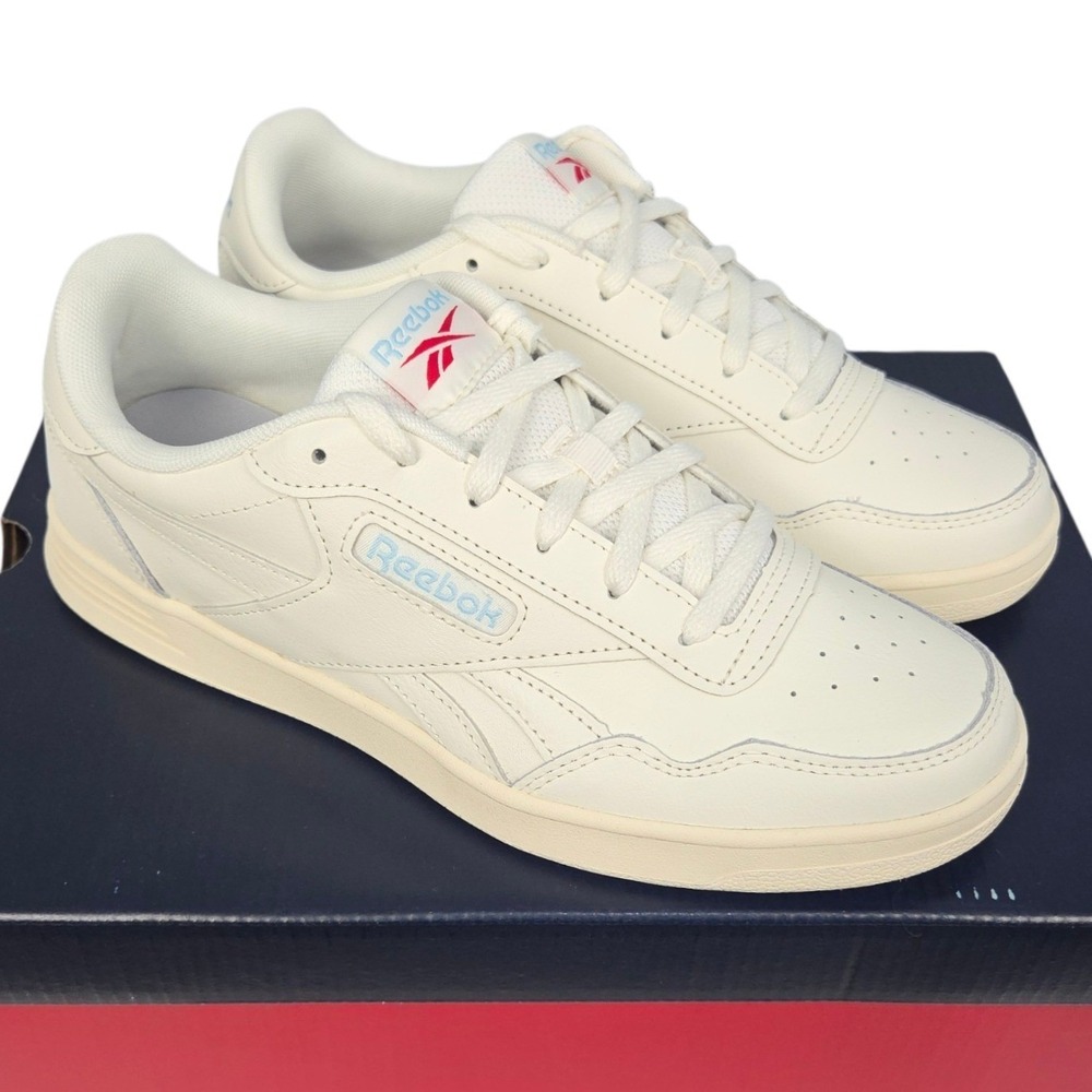 Reebok Court Advance Sneakers Women 7.5 Off White/Cream Tennis Shoes Comfort NEW